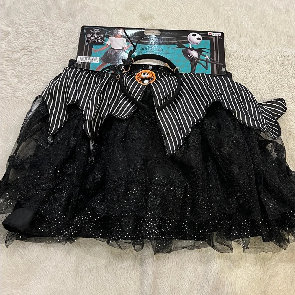 Disney nightmare before Christmas Skirt Tutu Accessory Kit Jack Skellington New